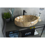 Раковина накладная GID Mnc161 59х40 54403 Под камень. Глянцевый Раковина накладная GID Mnc161 59х40 54403 Под камень. Глянцевый. Фото